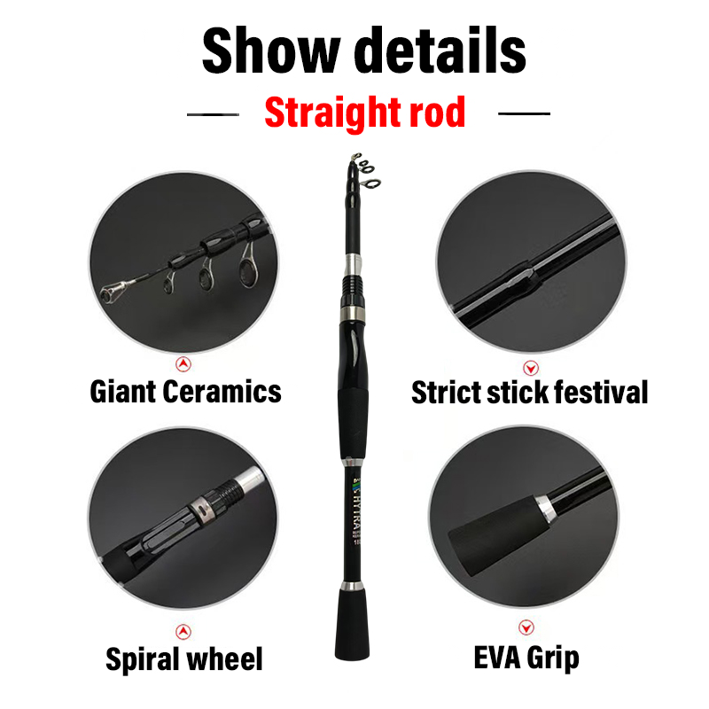 HATRA The Telescopic Lure Fishing Rod is Easy to Stretch and Convenient to Carry and Transport
