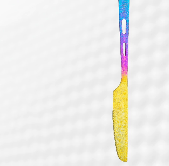 HYTRA Outdoor Titanium Knife, Fork and Spoon