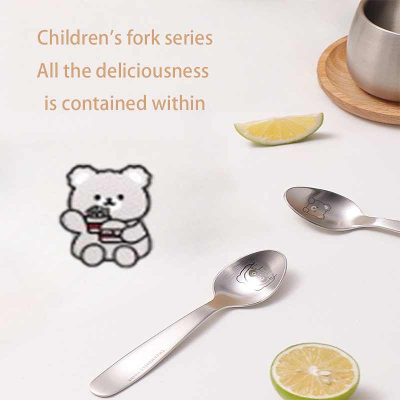 HYTRA Spoons Children's Tableware Spoons  School and Hotel-specific Spoons Stainless Steel