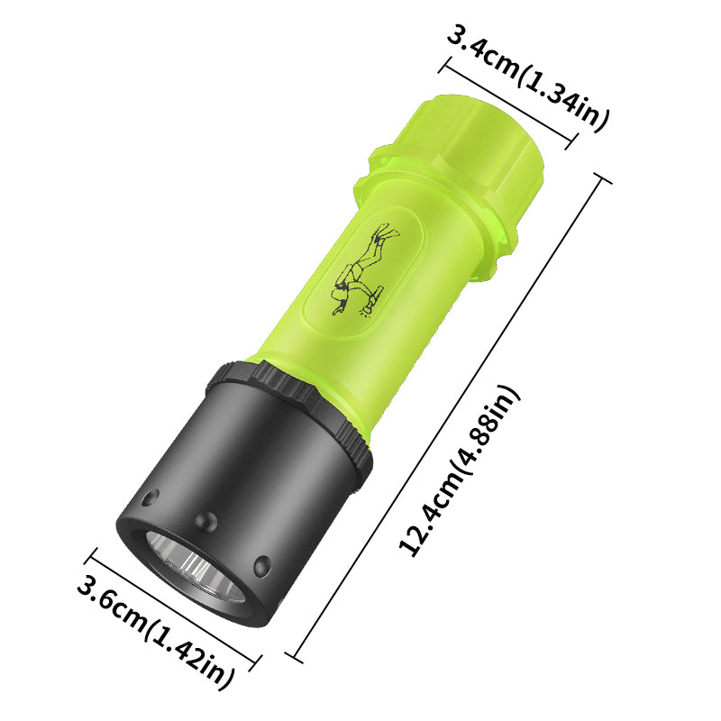 HYTRA USB Rechargeable Diving Flashlight