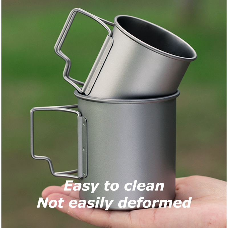 HYTRA Outdoor Pure Titanium Multi-capacity Water Cup