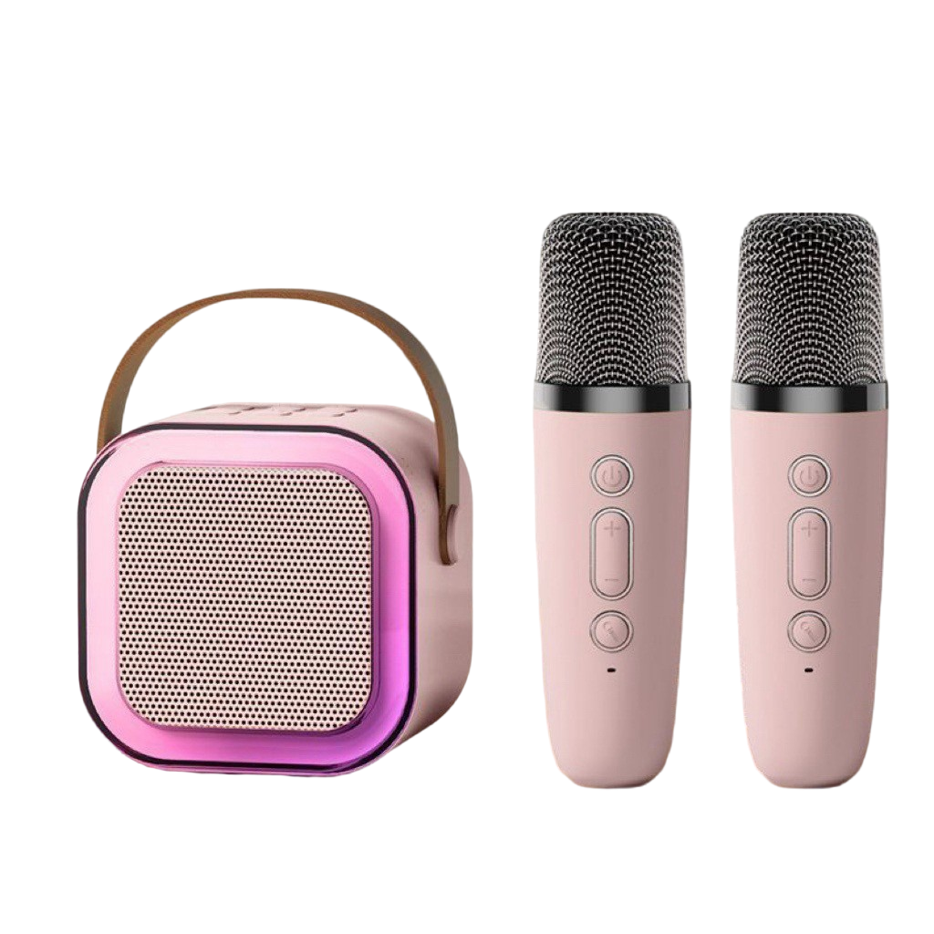 HYTRA Speaker Bluetooth Karaoke 2 Mic Set