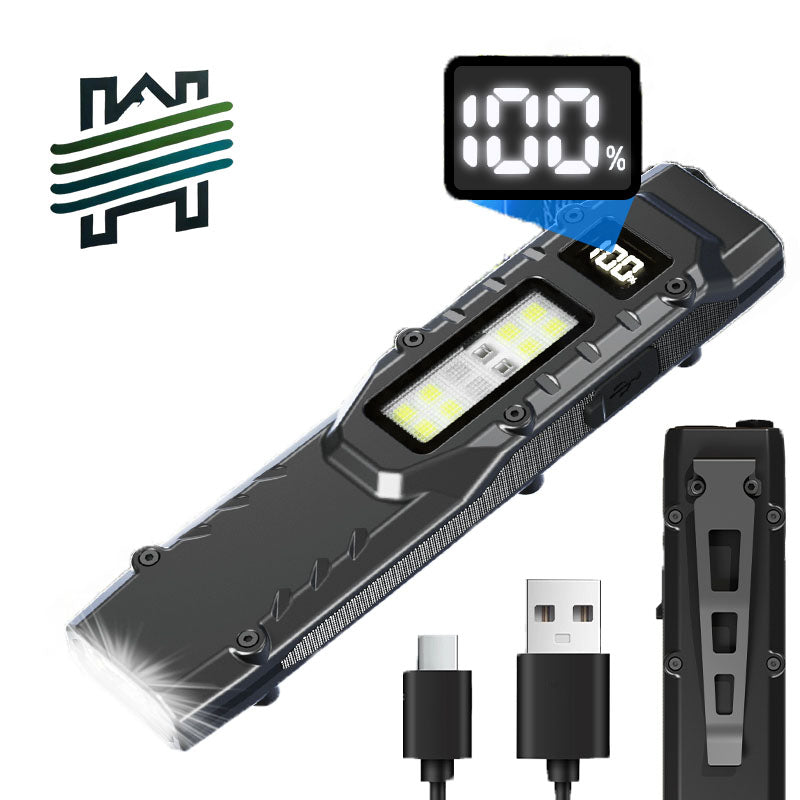 HYTRA Stainless Steel Outdoor Flashlight 1000mA