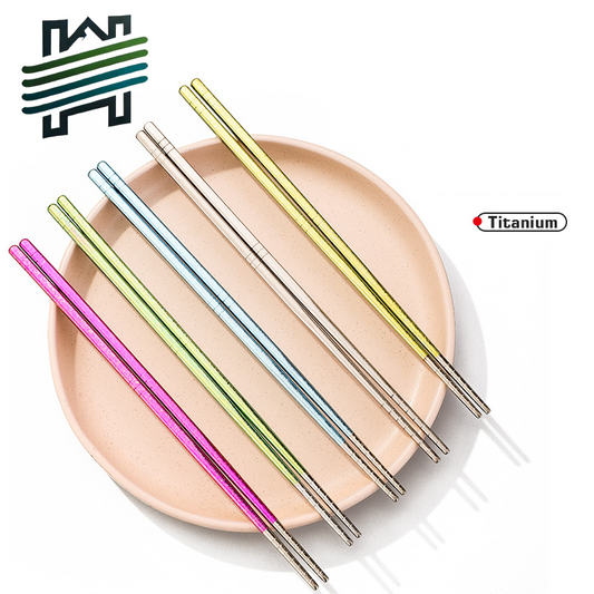 HYTRA Pure Titanium High Temperature And Non-slip Chopsticks
