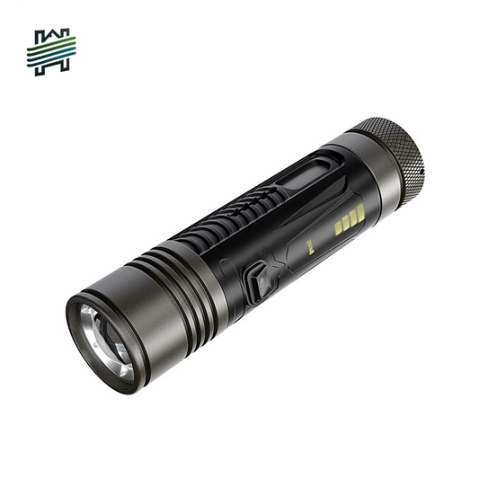 HYTRA Portable Multi-functional Flashlight With Stepless Zoom Multiple Gears Continuous Dimming Telescopic Zoom High-efficiency Fast Charging Waterproofing for Daily Life