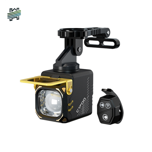 HYTRA High-lumen Remote Control With Digital Display Bicycle Lights High-brightness Compact Large Floodlight Wireless Remote Control and Digital Display of Battery Level