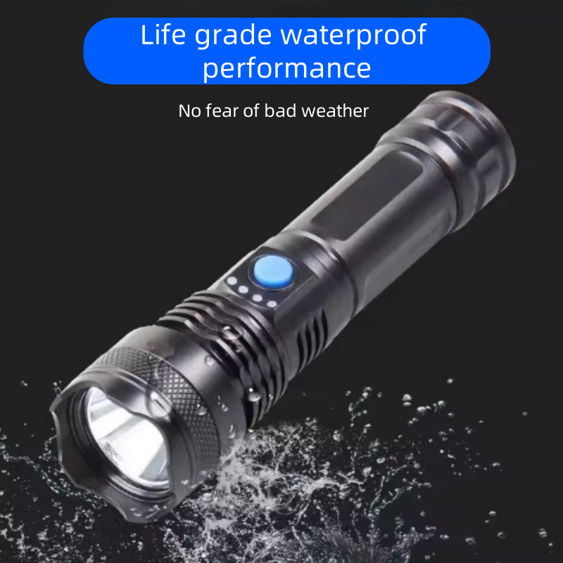 Strong Light Flashlight LED Lighting Flashlight USB Charging Portable Mini Strong Light Flashlight Long Battery Life