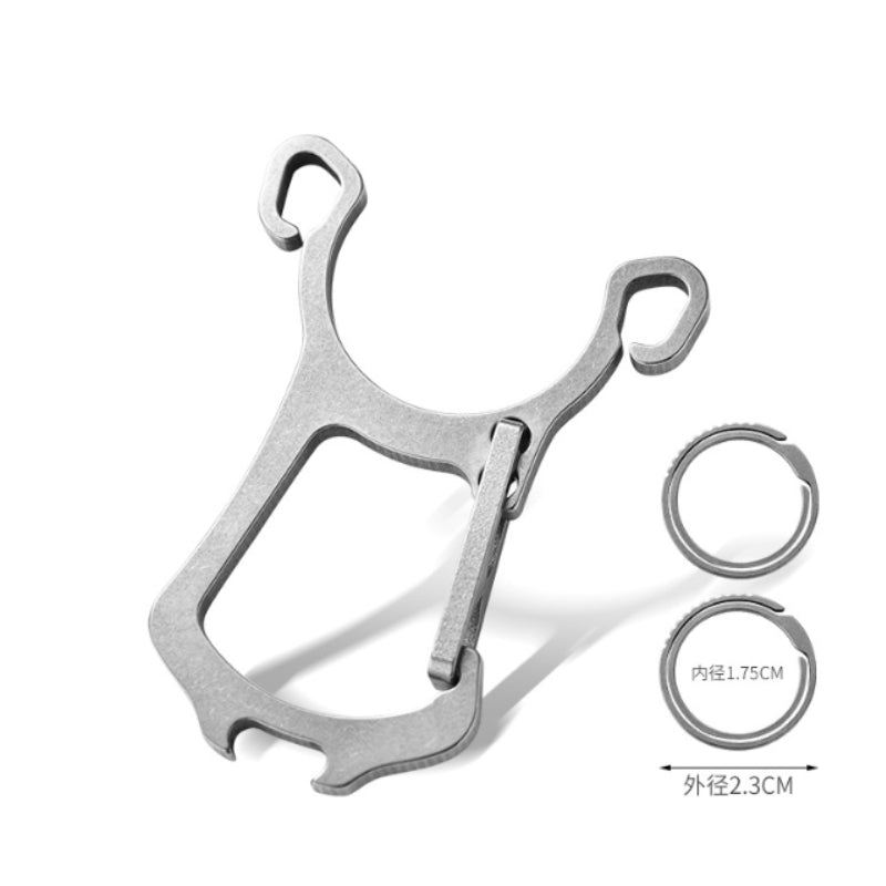 HYTRA Titanium Alloy Keychain Bottle Opener