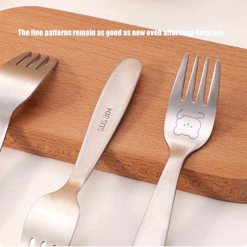 HYTRA Forks Children's Tableware Forks School and Hotel-Specific Forks Stainless Steel