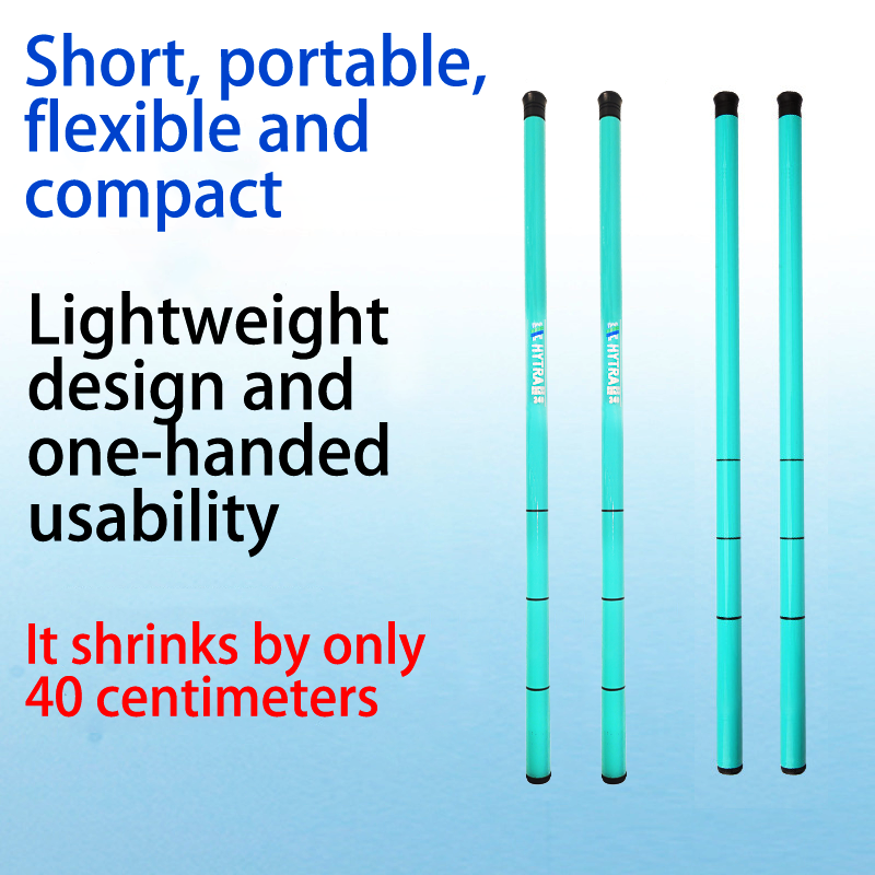HYTRA Short-section Small Fishing Rod One-piece Handle Uniform Rod Wall Baking Varnish Coating Fiberglass Rod Joint