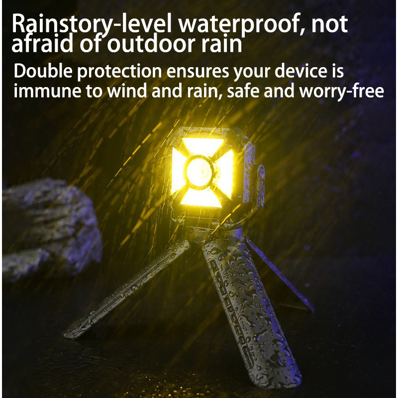 HYTRA Outdoor Portable High-intensity Tool Light Smart Battery Level Display Type-C Fast Charging 360° Rotation Life TYPE Waterproof