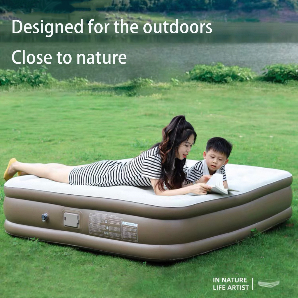 HYTRA Double 35 Holes Outdoor Inflatable Mattress