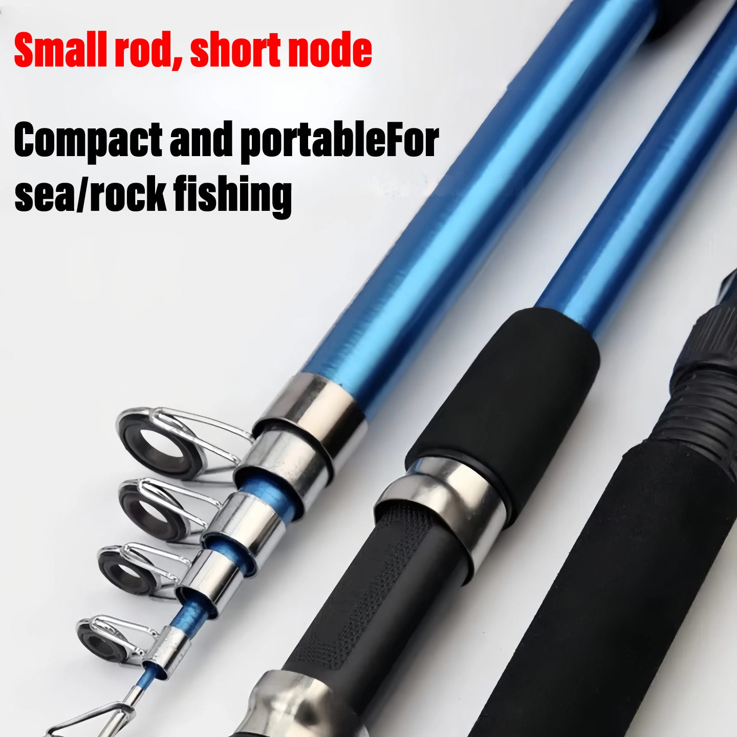 HYTRA Sea Fishing Rod Small Rod Short Section Compact and Portable Suitable for Sea Rock Fishing