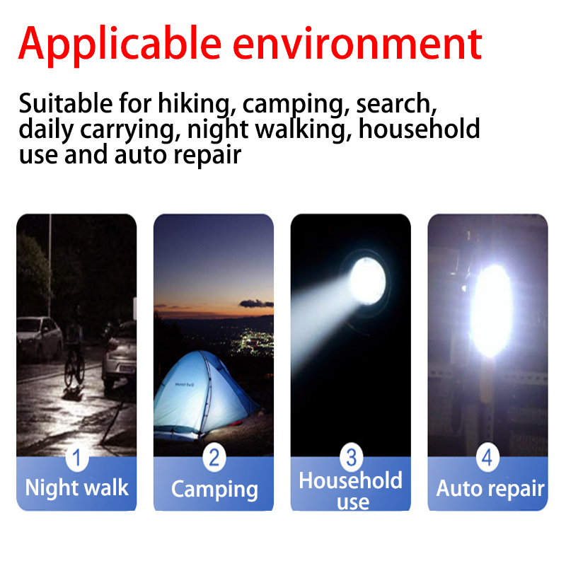 HYTRA LED Portable Multi-functional Small Flashlight Compact and Lightweight Long Battery Life It can be Used as a Power Bank