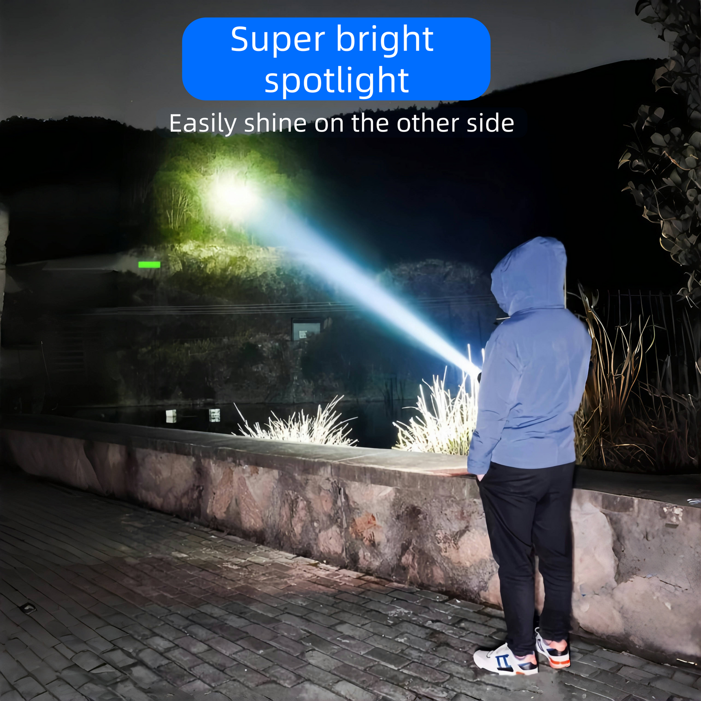 Ultra-bright Mini Portable Flashlight with Three Bright LED Lights for Strong Light Monster Lamp and Flashlight, Chargeable and Compact