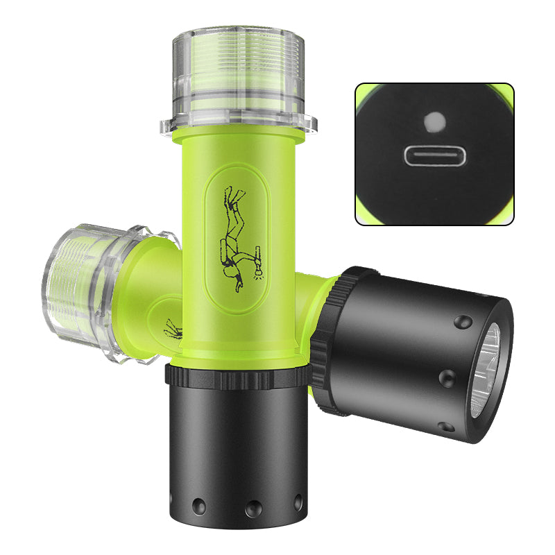 HYTRA USB Rechargeable Diving Flashlight