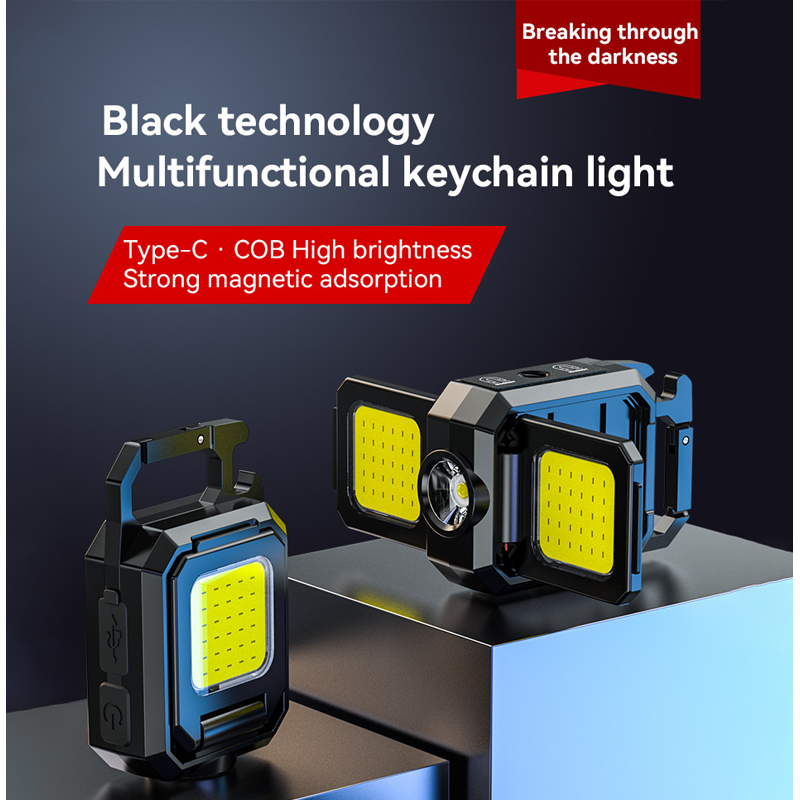 HYTRA Multifunctional Portable Light Compact Lightweight Fully Functional TYPE-C Charging Strong Magnetic Wife Dual Light Source