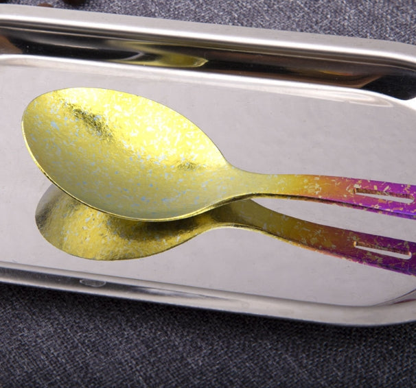 HYTRA Outdoor Titanium Knife, Fork and Spoon