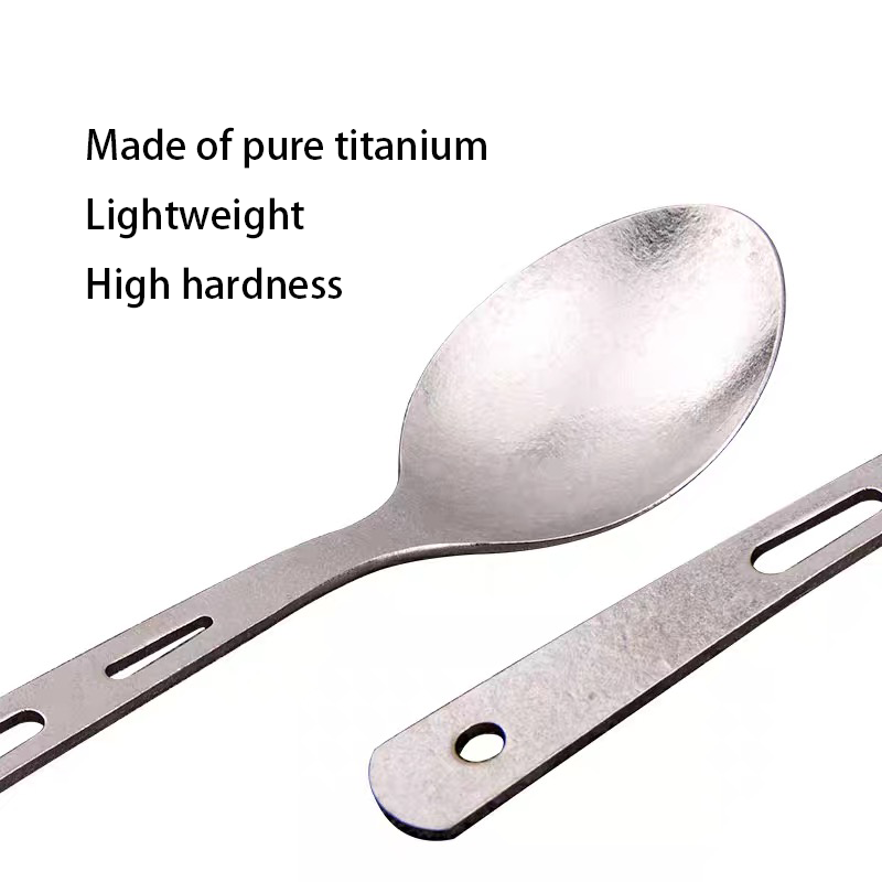 HYTRA Outdoor Titanium Knife, Fork and Spoon