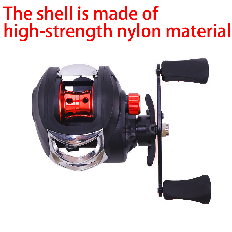 HYTRA General-purpose Wire Cup Black and Red Water Drop Wheel Fine-tuning Knob Strong Magnetic Brake Bean 10 Kilograms of Braking Force