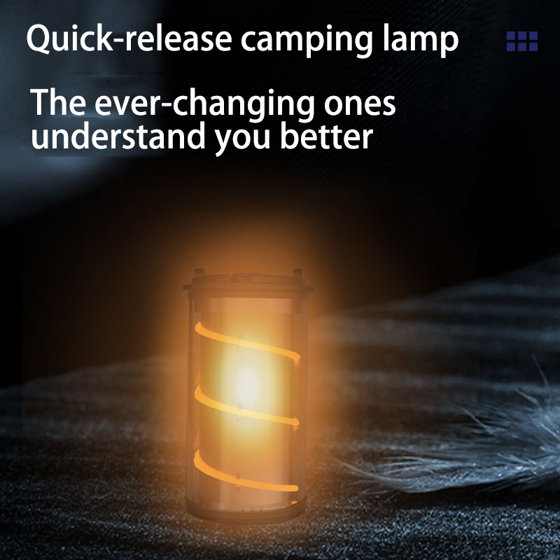 HYTRA LED Multi-functional Detachable Camping Lamp Near and Far Zoom Waterproof Digital Electric Display Multi-speed Adjustment Detachable Camping Lamp