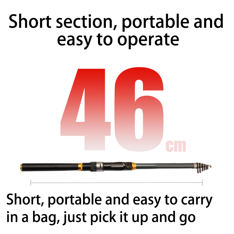 HYTRA Soft-tailed Rock Fishing Rod The Short Section is Portable Comfortable and the Handle is Flexible