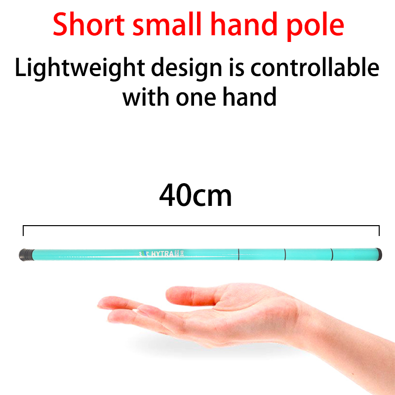 HYTRA Short-section Small Fishing Rod One-piece Handle Uniform Rod Wall Baking Varnish Coating Fiberglass Rod Joint