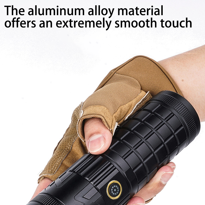 HYTRA Ultra-long-lasting Outdoor Flashlight Rechargeable Rainproof Shockproof High-Brightness Long-range Lighting Lamp