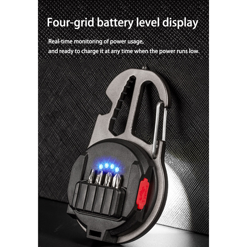 HYTRA Multifunctional Portable USB Mini Keychain Lamp Compact in Size Easy to Carry  Multi-functional Wrench