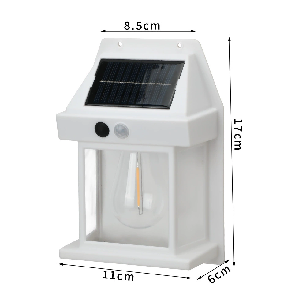 HYTRA Outdoor Solar Induction Tungsten Wire Warm Light Wall Lamp