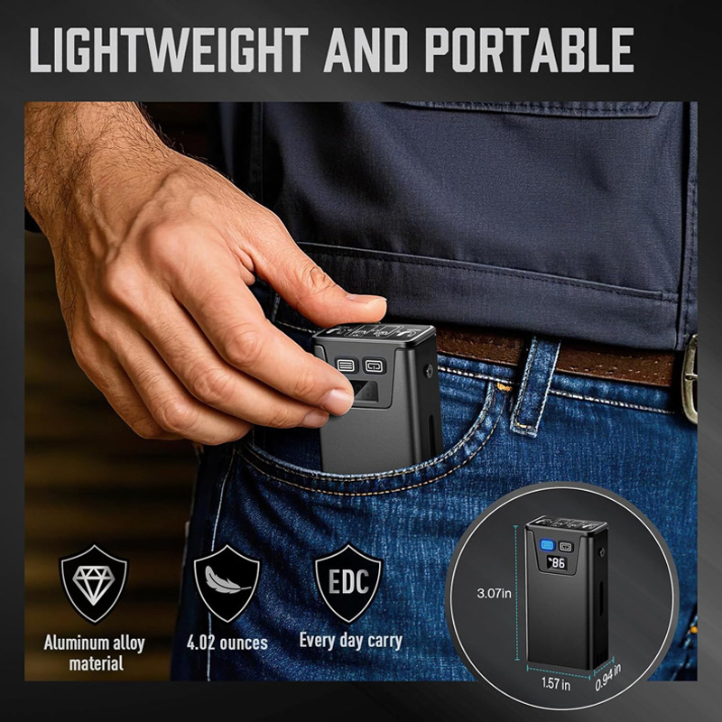 HYTRA Multi-functional Magnetic Suction Lamp Long-lasting Battery Life Strong Magnetic Attraction Battery Level Display Compact and Portable