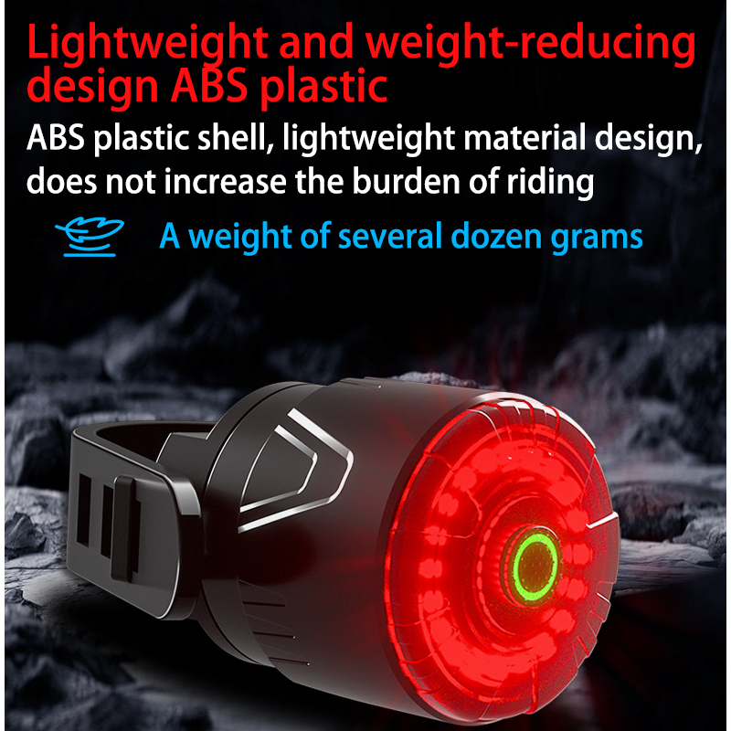 HYTRA Multifunctional Bicycle Tail Light TYPE-C Fast Charging Lightweight Design Brake Sensing and Intelligent Vibration