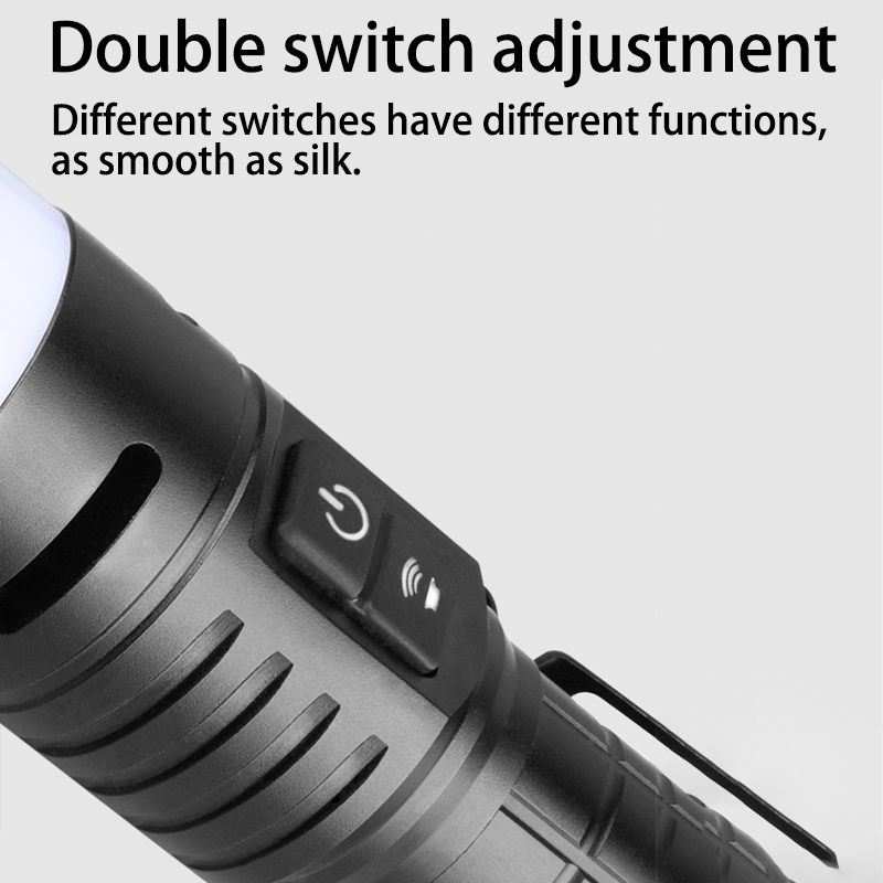 HYTRA Beeping Warning Strong Flashlight The Rear of The Bidirectional Charging Red and Blue Warning Light has Strong Magnetic Attraction