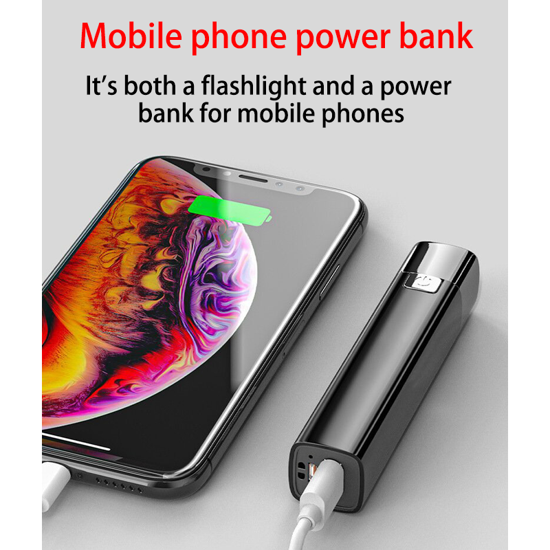 HYTRA LED Portable Multi-functional Small Flashlight Compact and Lightweight Long Battery Life It can be Used as a Power Bank