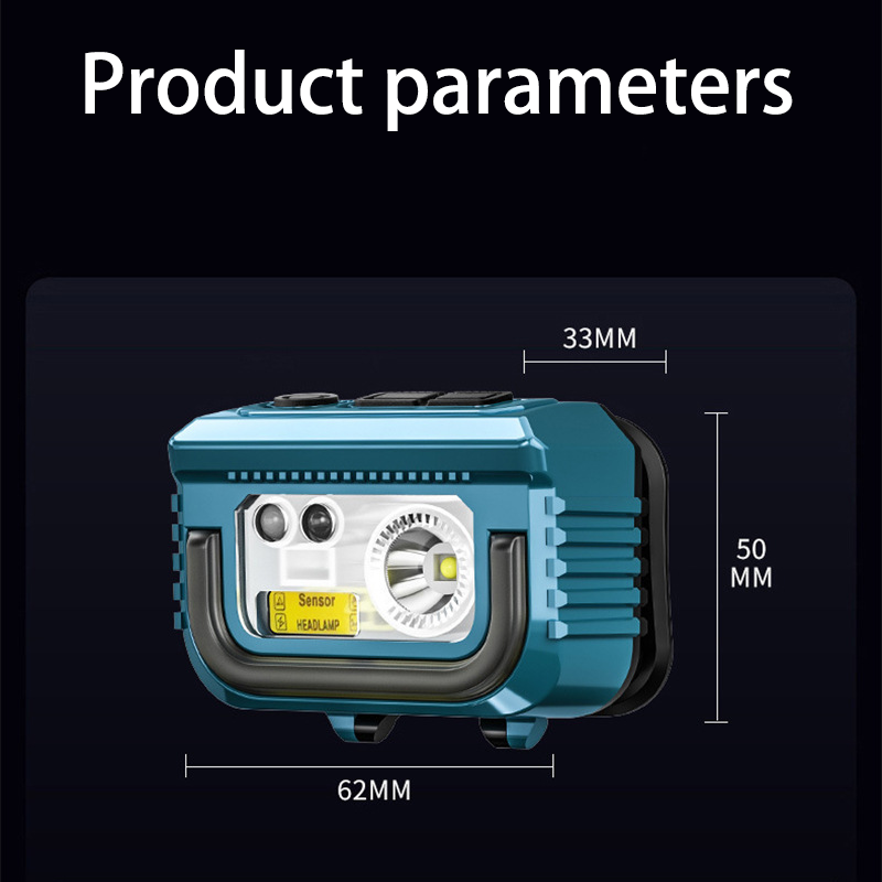 HYTRA Three-color Light Source Induction Headlamp Multiple Light Sources are Gradually Buffered and Switched With Intelligent Sensing for Strong Long-range Light