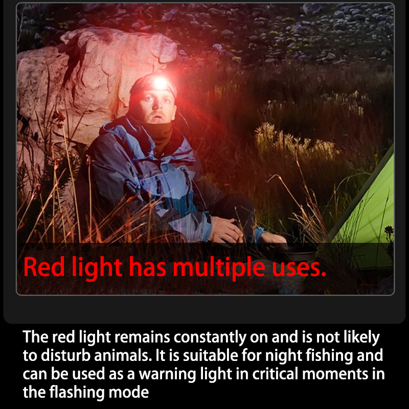 HYTRA Lightweight Sensor Headlamp Lightweight Design Multi-speed Dimming High-brightness LED Wick Intelligent Sensing