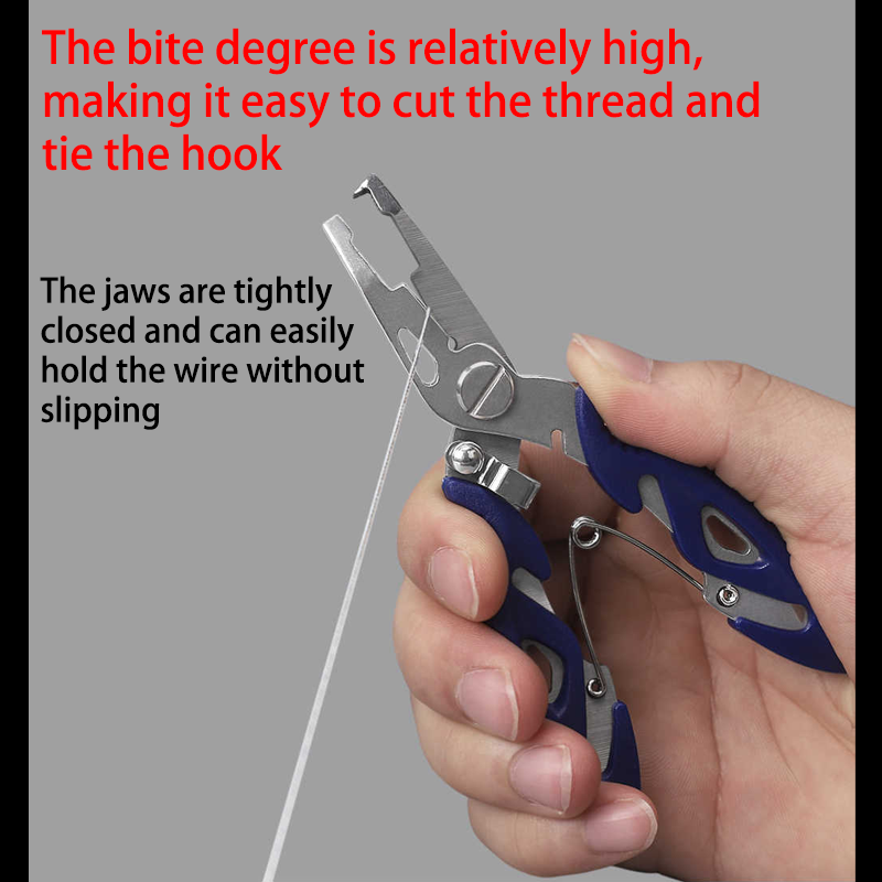 HYTRA Lure Pliers Fish Stick Hook Remover Set EVA Anti-slip Handle Hollow Design Selected Aluminium Alloy