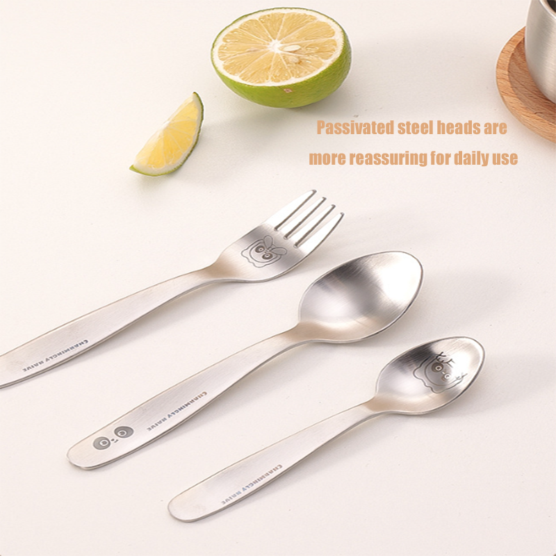 HYTRA Forks Children's Tableware Forks School and Hotel-Specific Forks Stainless Steel