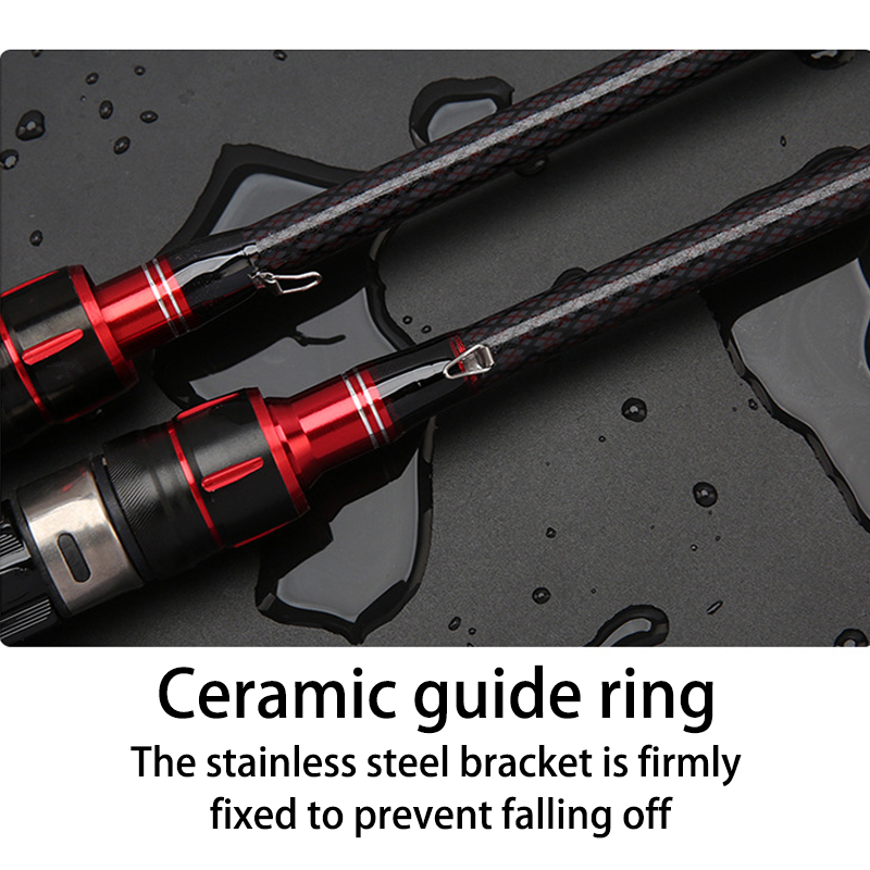 HYTRA Carbon M Tuning Sub-rod EVA Handle Ceramic Guide Ring Spiral Wheel Seat Thickened Rod Tip
