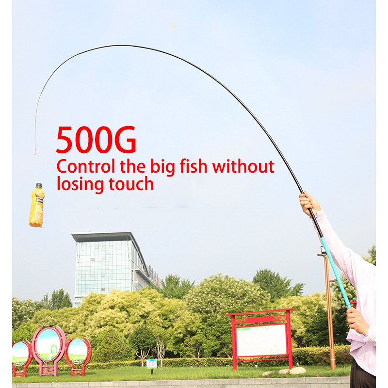 HYTRA Short-section Small Fishing Rod One-piece Handle Uniform Rod Wall Baking Varnish Coating Fiberglass Rod Joint