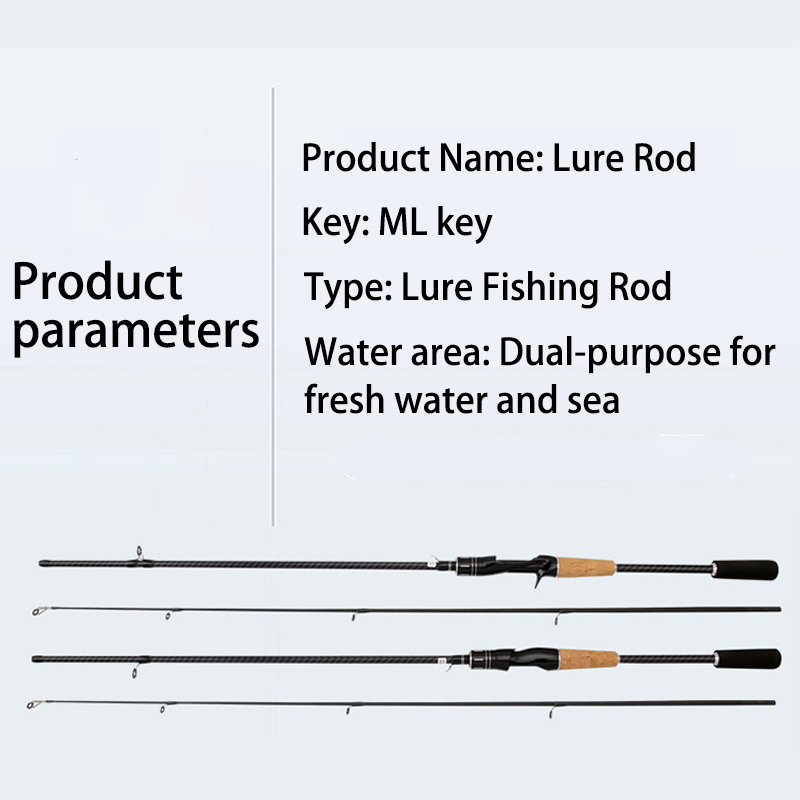 HYTRA Lure Fishing Rod EVA Grip Ceramic Guide Wheel High-carbon Rod Body