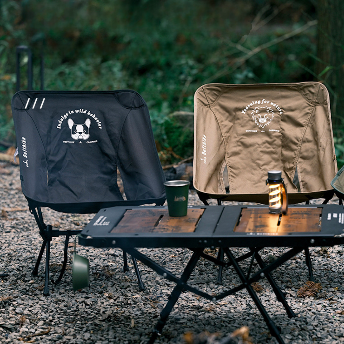 HYTRA Aluminium alloy folding camping moon chair