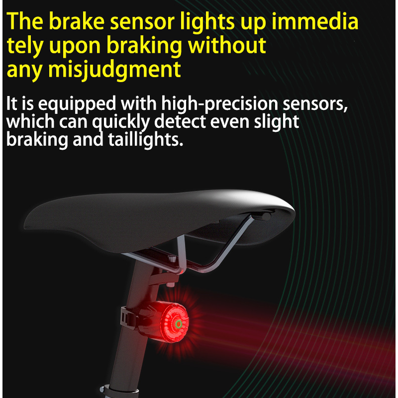 HYTRA Multifunctional Bicycle Tail Light TYPE-C Fast Charging Lightweight Design Brake Sensing and Intelligent Vibration