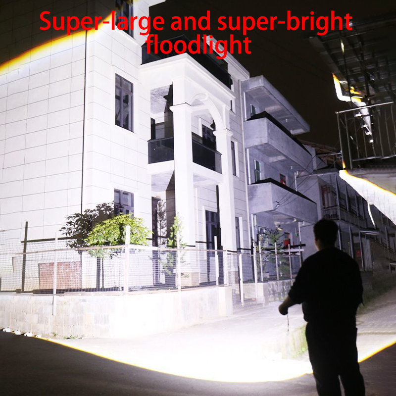 HYTRA Zoom Strong Light Flashlight Portable and Rechargeable Three-level Adjustment Large-capacity Battery