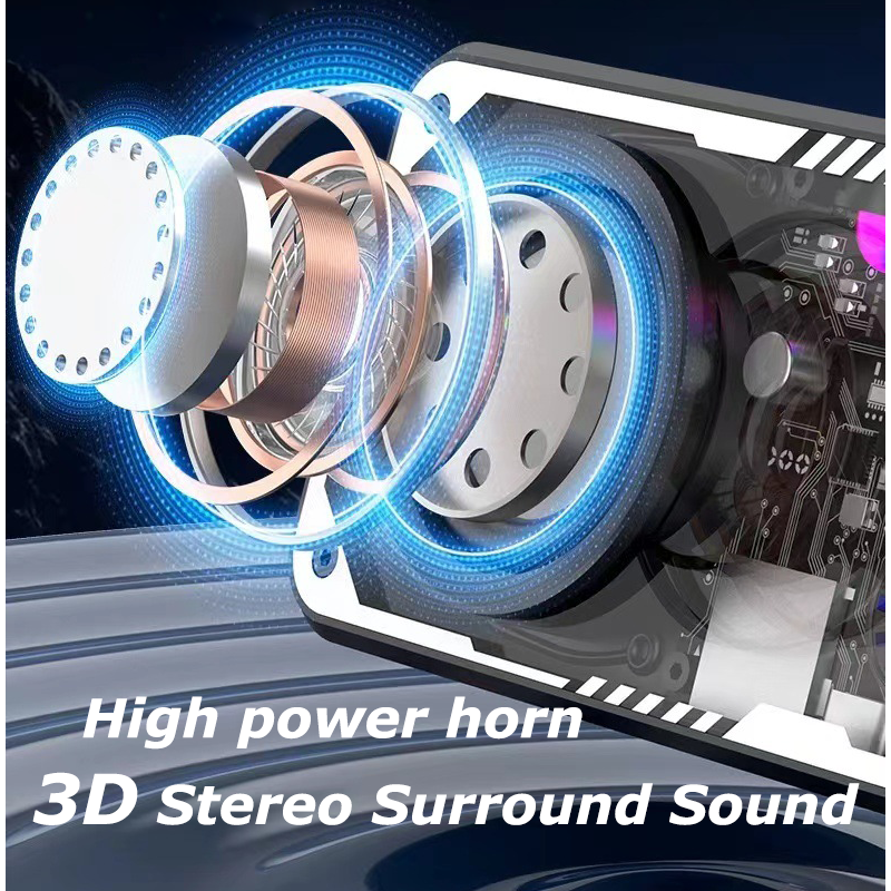 HYTRA Transparent Dazzling Light Bluetooth Speaker