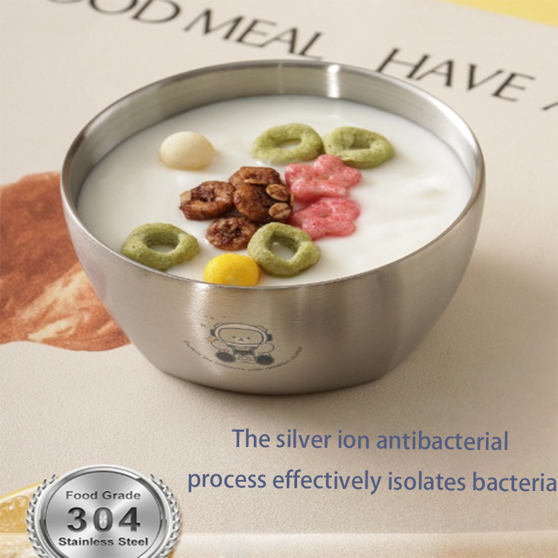 HYTRA Stainless Steel Children's Bowl School and Hotel Special Bowl Aerospace Co-branded Stainless Steel