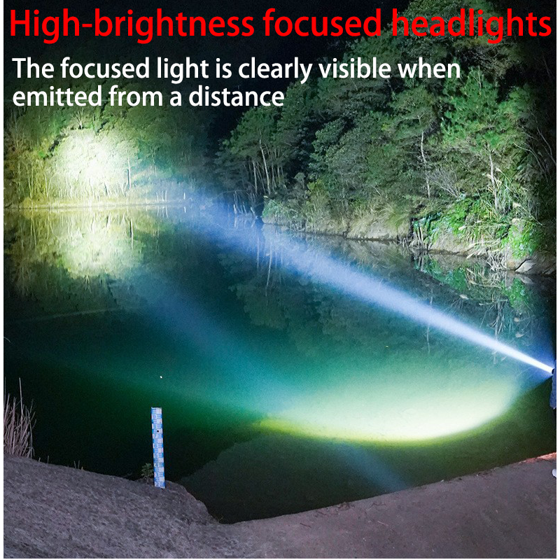 HYTRA Outdoor Portable High-intensity Tool Light Smart Battery Level Display Type-C Fast Charging 360° Rotation Life TYPE Waterproof