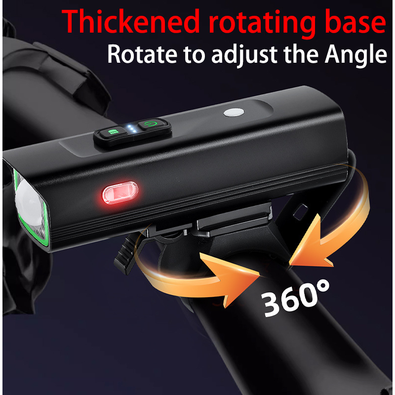 HYTRA Light-Controlled Bicycle Front Light Intelligent Light Control Sensor Compact and Portable Thickened Rotating Vase
