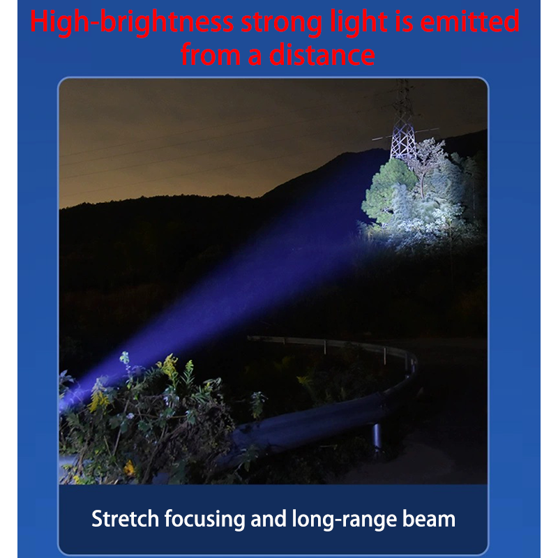 HYTRA Led High-intensity Rechargeable Flashlight Compact and Lightweight Multifunctional Lighting Applicable to Multiple Scenarios