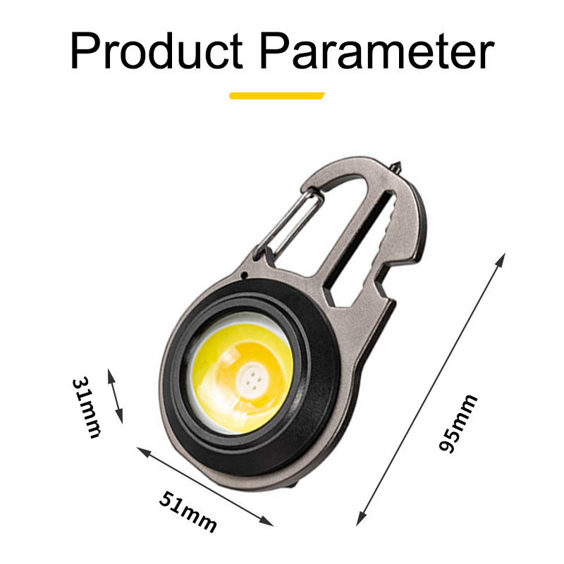 HYTRA Multifunctional Portable USB Mini Keychain Lamp Compact in Size Easy to Carry  Multi-functional Wrench